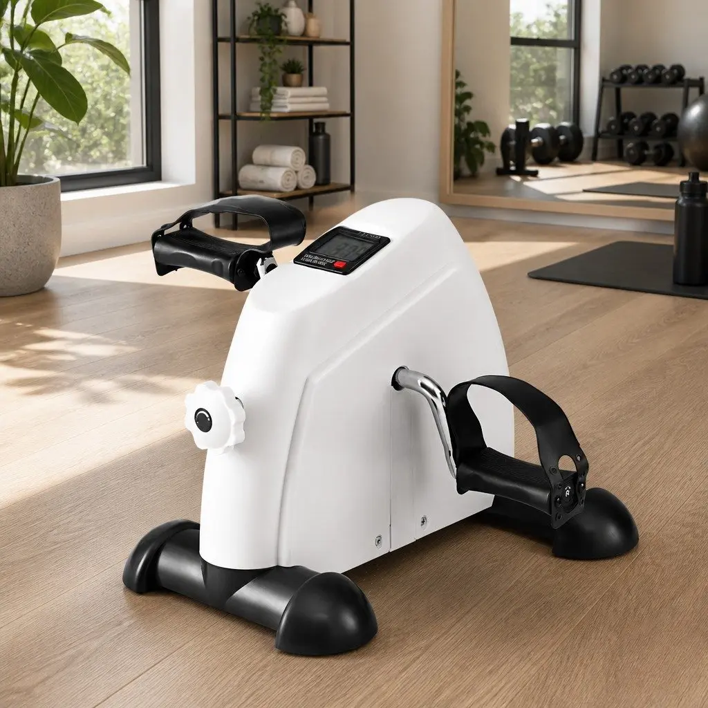 White Pedal Exerciser for Home and Office