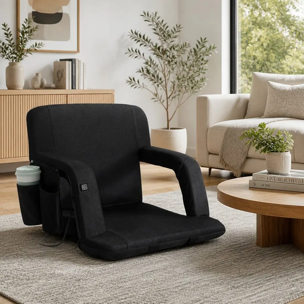 Adjustable Heated Lounger Recliner Sofa Bed with Armrests