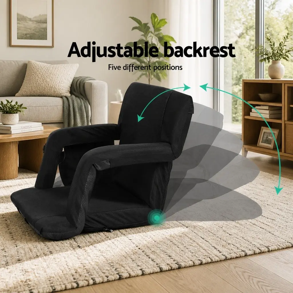 Adjustable Heated Lounger Recliner Sofa Bed with Armrests