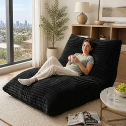 Exceptional 3-in-1 Convertible Bean Bag Chair Sofa