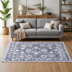 High-Quality Velvet Area Rug 120x170cm Grey