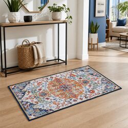 Bohemian Pattern Floor Rug 50x80cm with Anti-Slip Backing