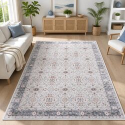 Large Geometric Floor Rug 160x230cm for Living Rooms