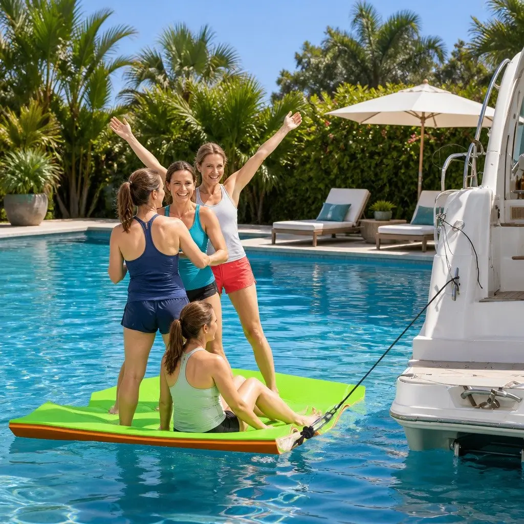 Floating Water Mat 2.7x1.8m with Three-Layer Construction