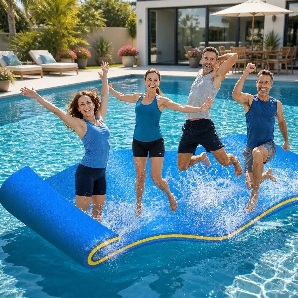 Floating Water Mat 3.5x1.8m with Bungee Cord