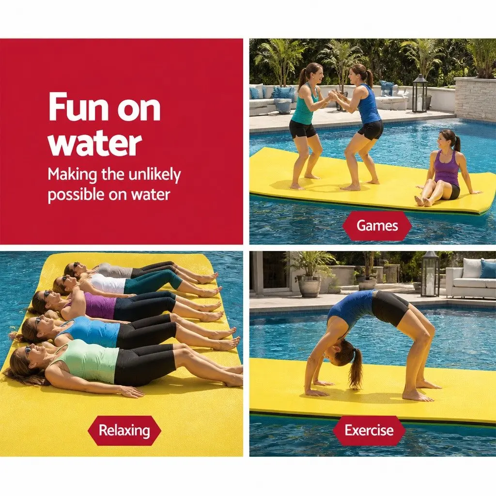Floating Water Mat 3.5x1.8m XPE Foam Pad