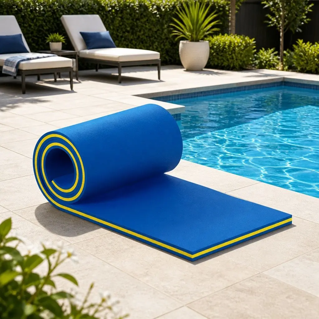 Floating Water Mat XPE Foam 55x180cm Multicolour