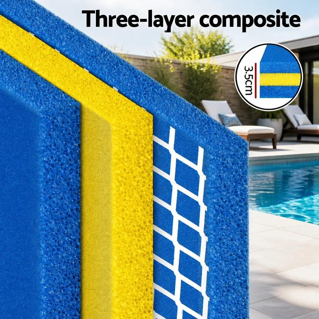 Floating Water Mat XPE Foam 55x180cm Multicolour