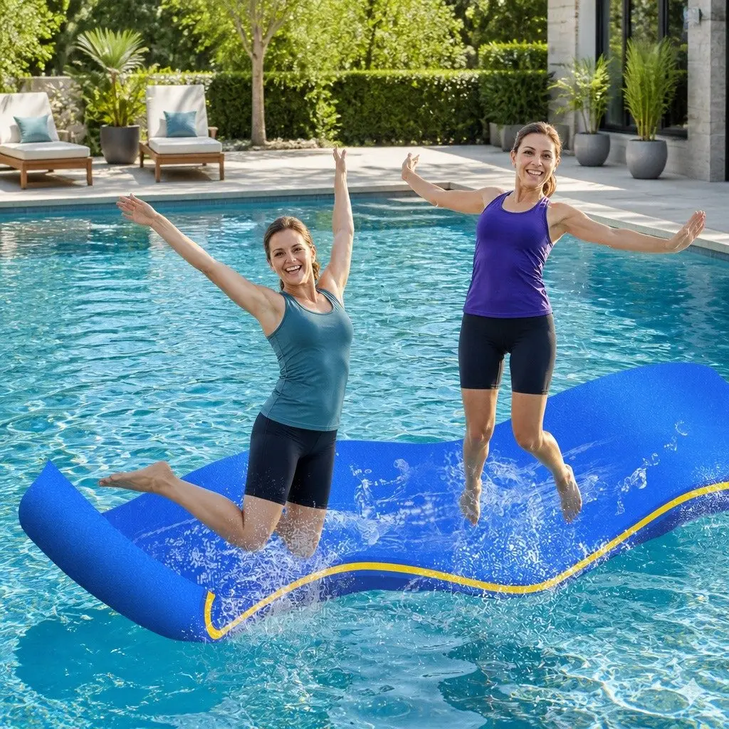 Floating Water Mat XPE Foam 55x180cm Multicolour