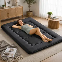 Premium 10cm Thick Japanese Floor Mattress with Washable Cover