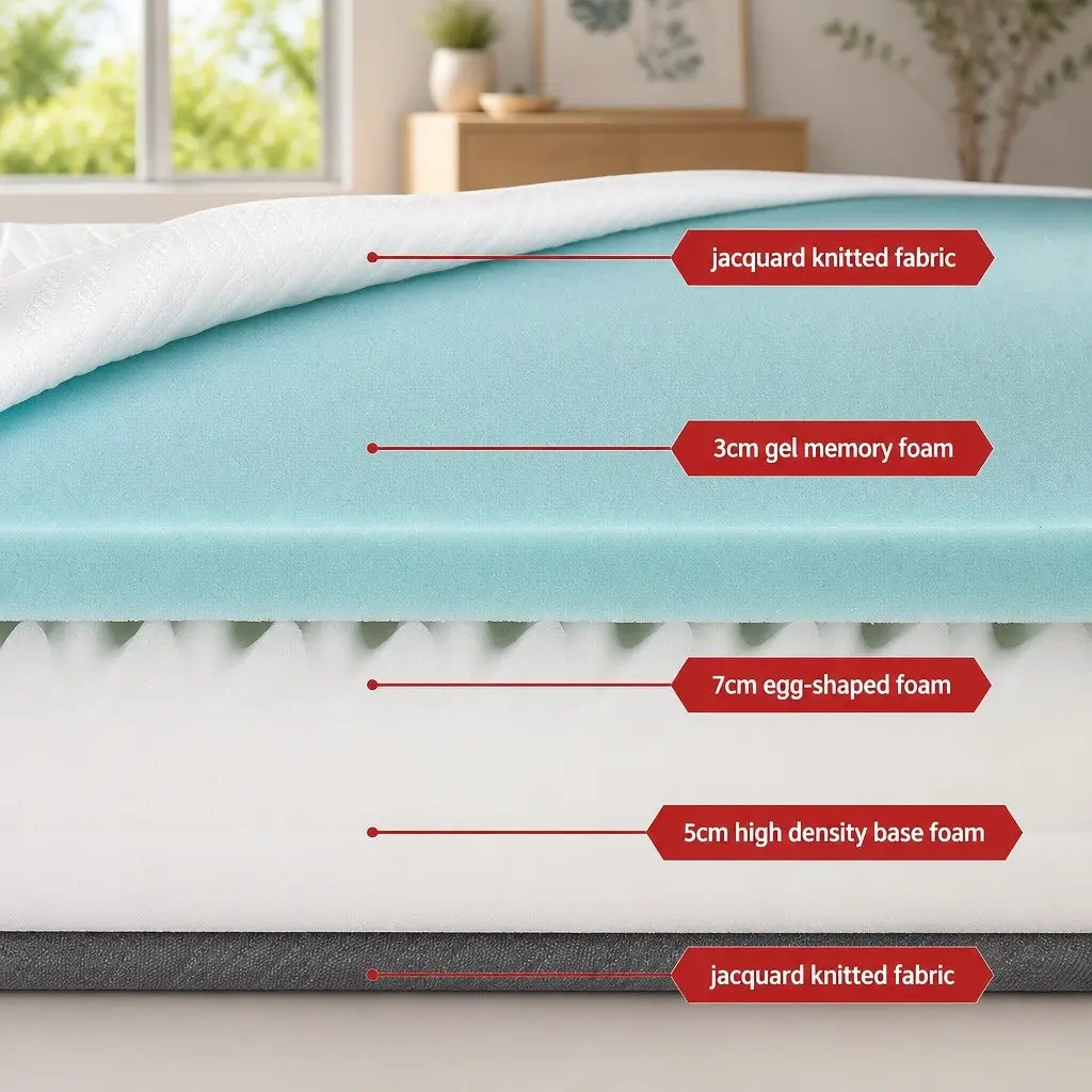 King Size Memory Foam Mattress with Cool Gel