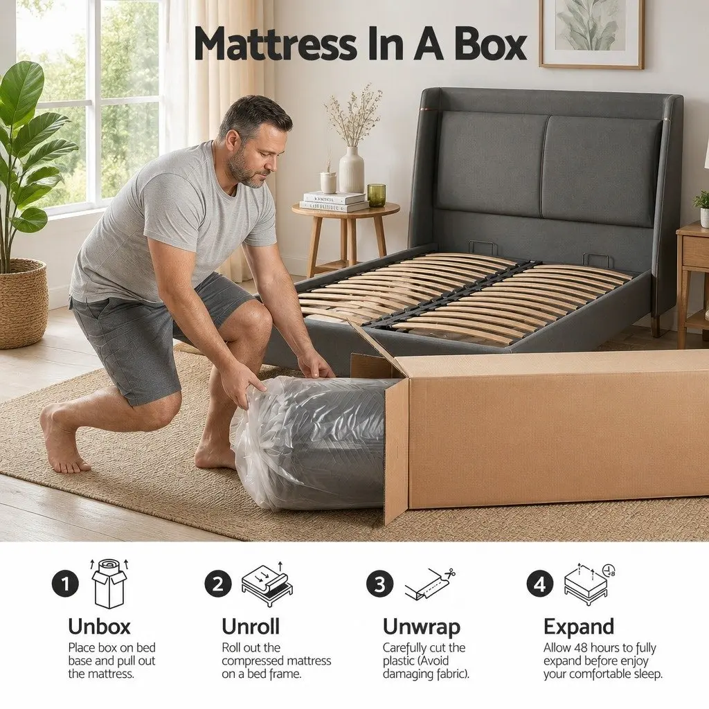 30cm King Single Cooling Memory Foam Mattress