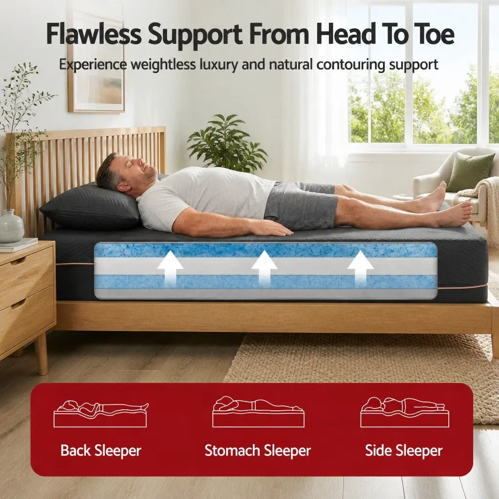 Single Memory Foam Mattress 30cm Cooling Gel