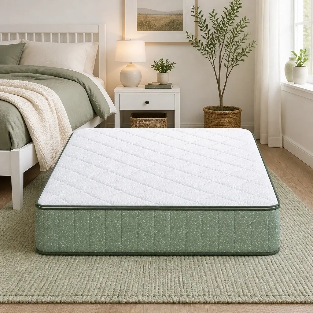 King Single Memory Foam Mattress Cooling Gel 25cm Charcoal Zipped Cover Firm