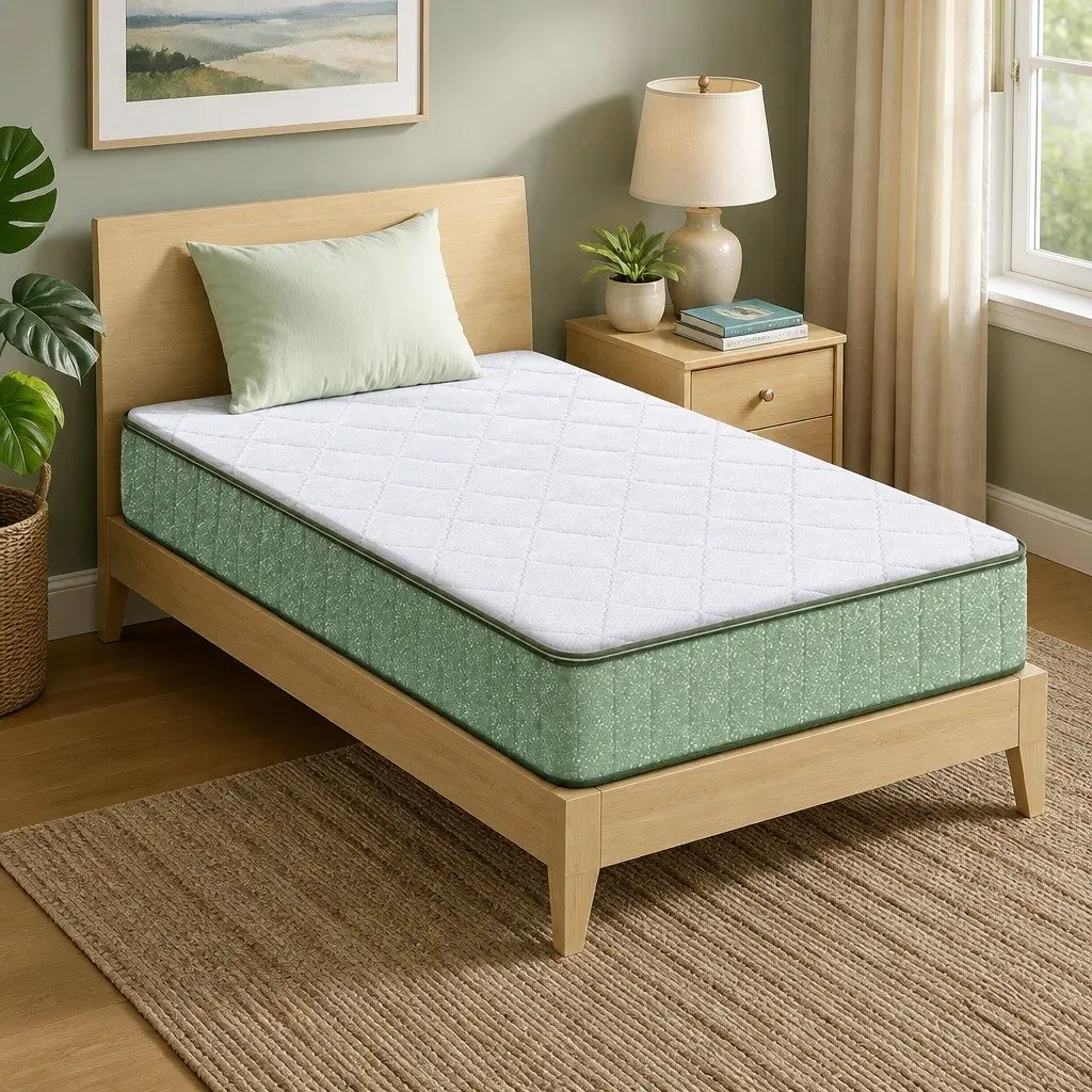 King Single Memory Foam Mattress Cooling Gel 25cm Charcoal Zipped Cover Firm