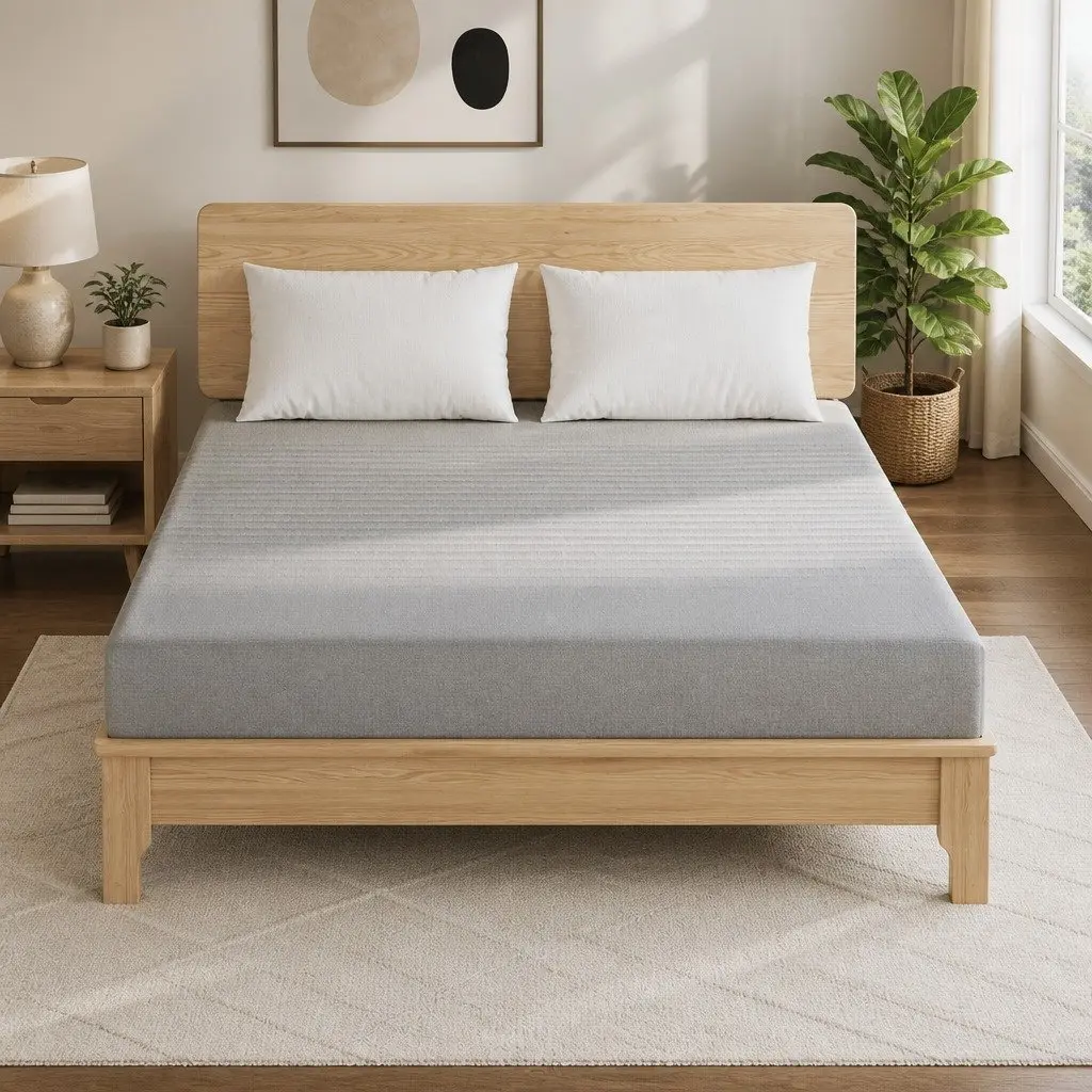 Memory Foam Mattress Cool Gel Charcoal 15cm Double Bamboo Cover
