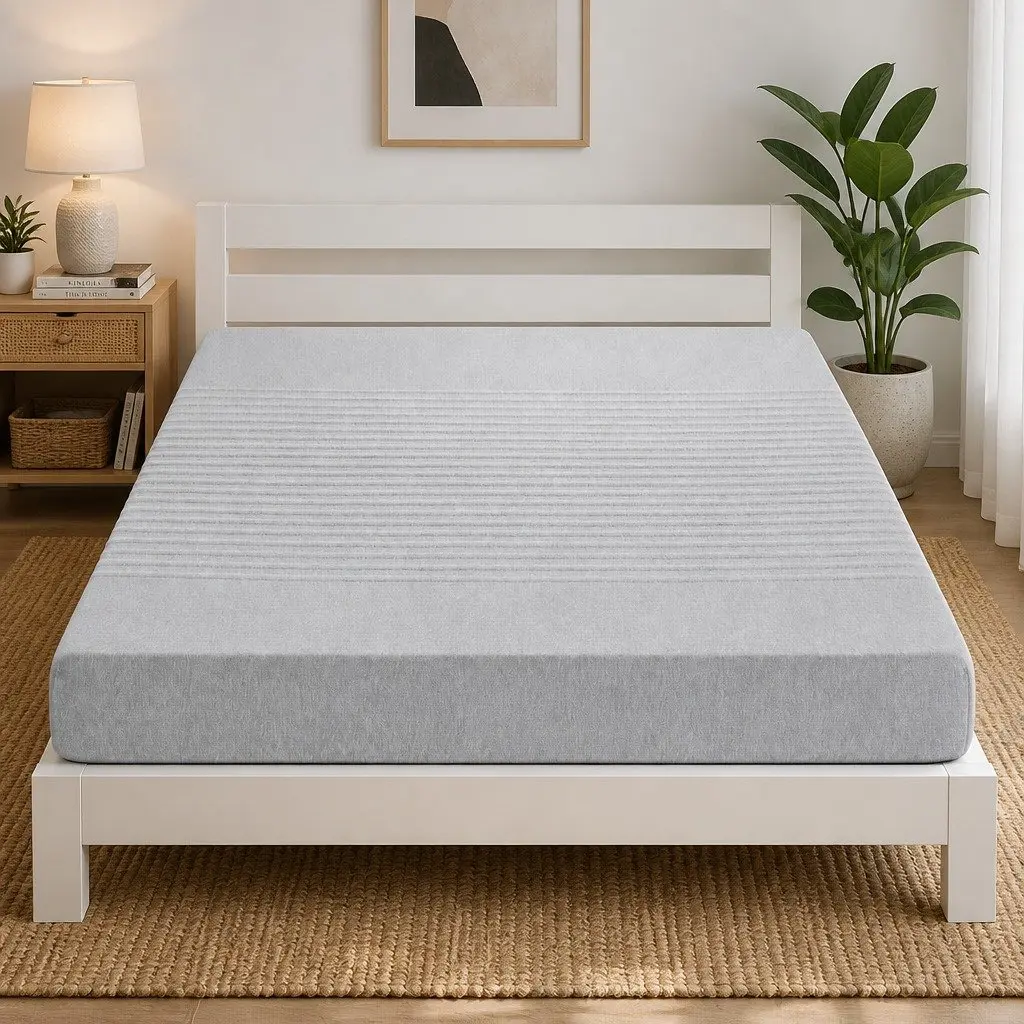 Memory Foam Mattress Cool Gel Charcoal 15cm Double Bamboo Cover