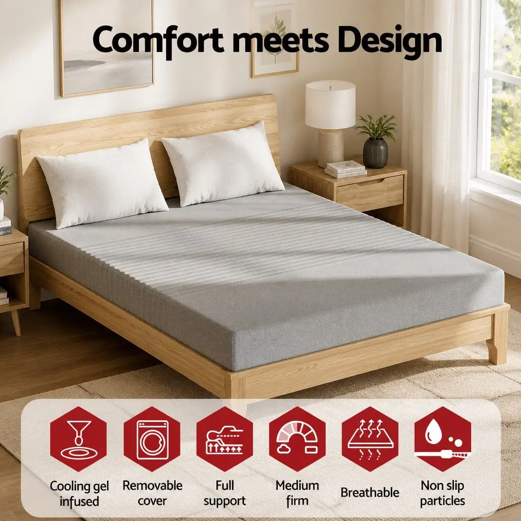 King Size 15cm Memory Foam Mattress with Gel