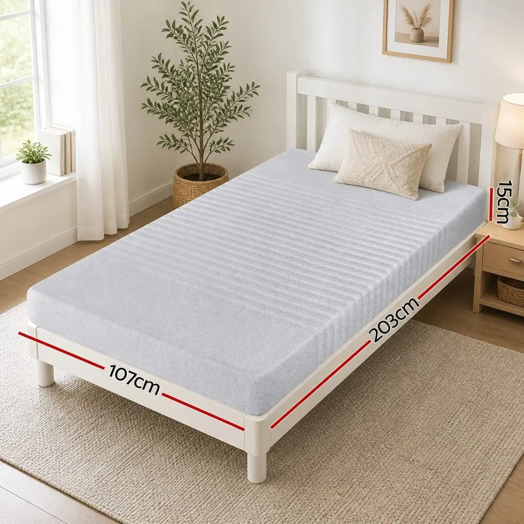 15cm Cool Gel Memory Foam Mattress with 7-Zone Support