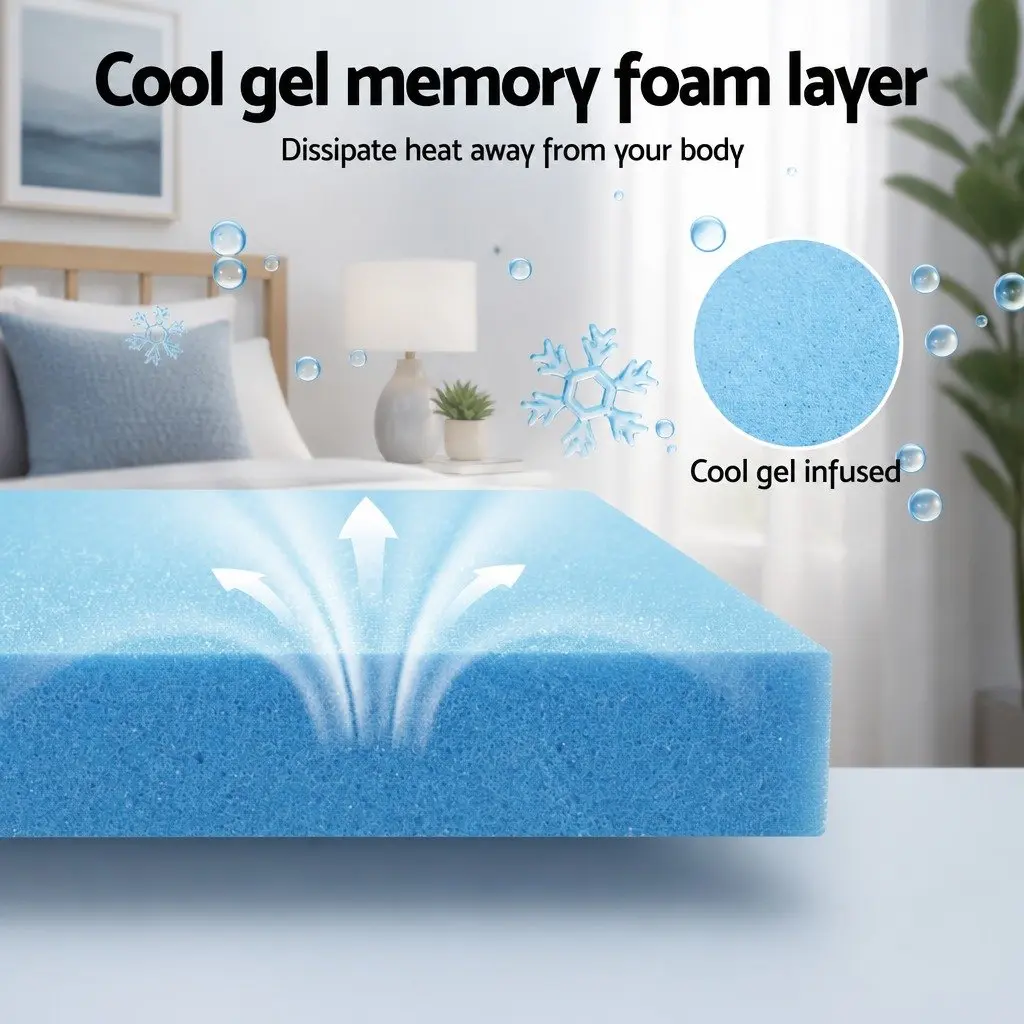 Queen Memory Foam Mattress 15cm with Bamboo Cover