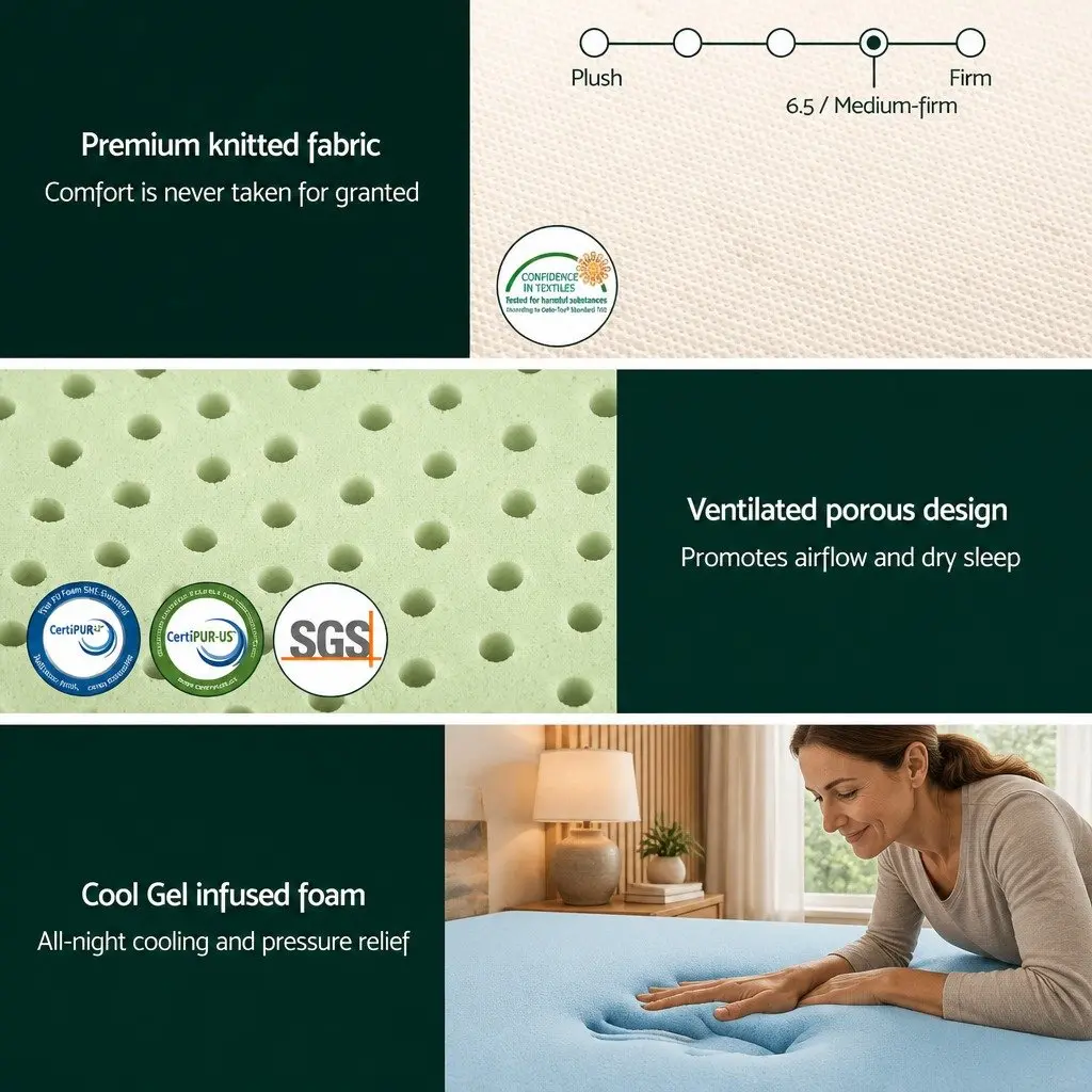 20cm Non-Spring Memory Foam Mattress King Single
