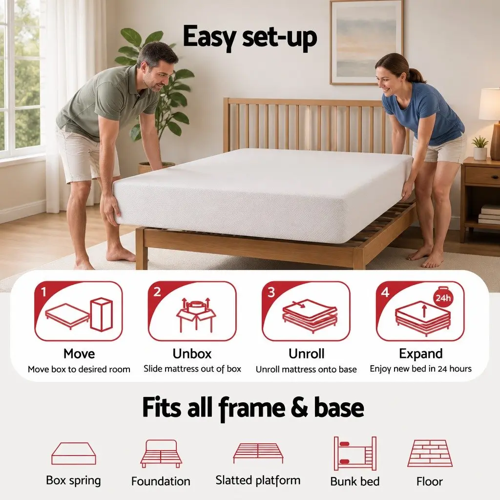 20cm Non-Spring Memory Foam Mattress King Single