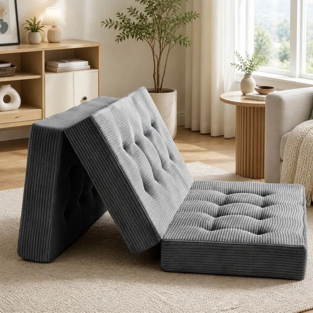 Double Folding Mattress 15cm Foam Portable Sofa Bed