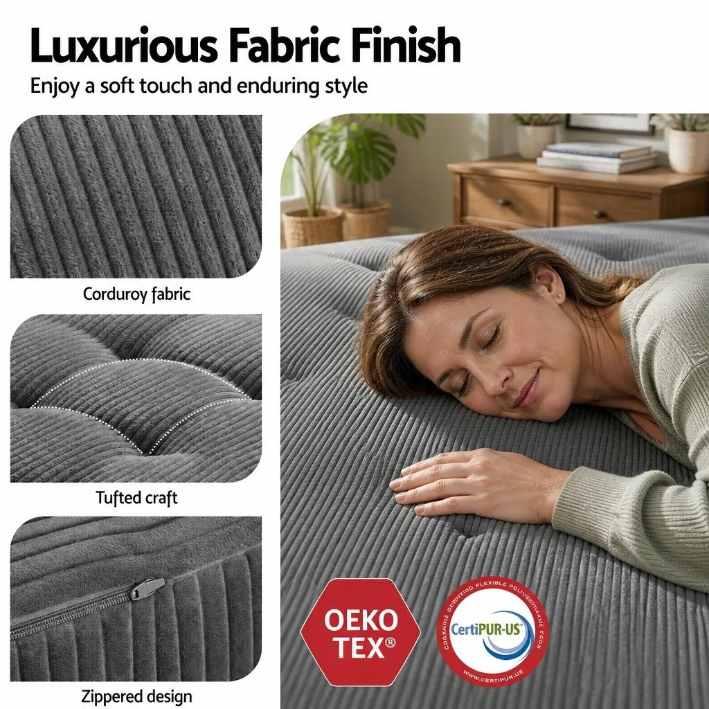 Double Folding Mattress 15cm Foam Portable Sofa Bed