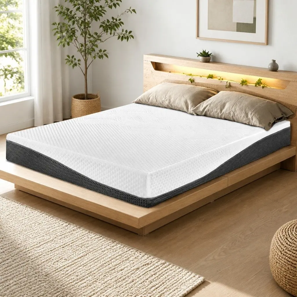 Memory Foam Mattress Queen 21cm Cool Gel Pressure Relief Non-Spring Bed
