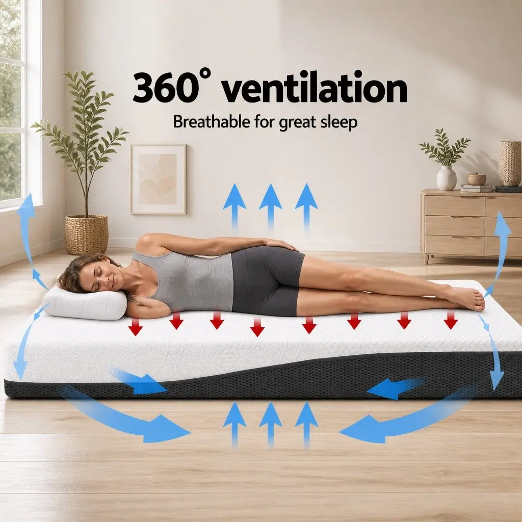 Memory Foam Mattress Queen 21cm Cool Gel Pressure Relief Non-Spring Bed