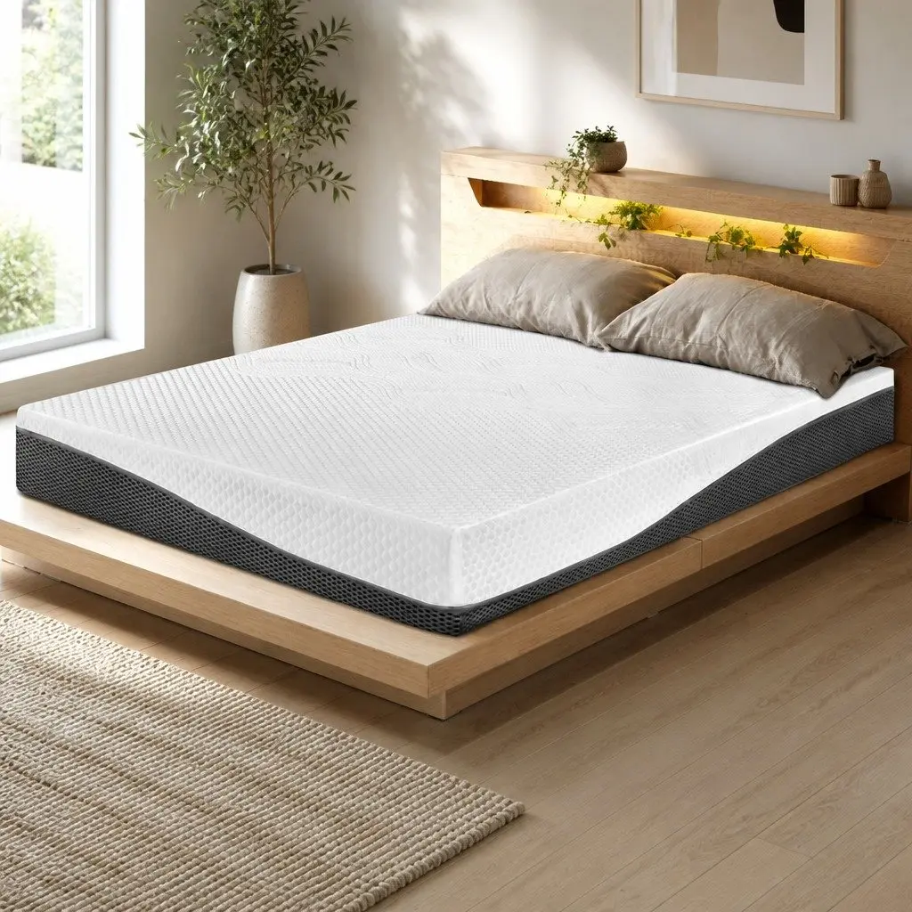 Single Memory Foam Mattress 21cm with Cool Gel White