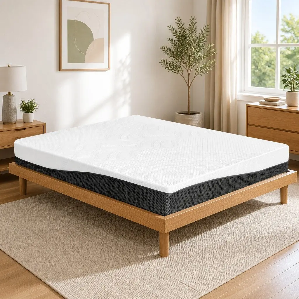 Single Memory Foam Mattress 21cm with Cool Gel White