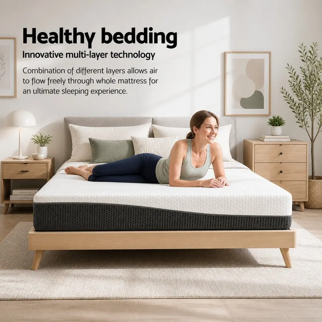 Single Memory Foam Mattress 21cm with Cool Gel White