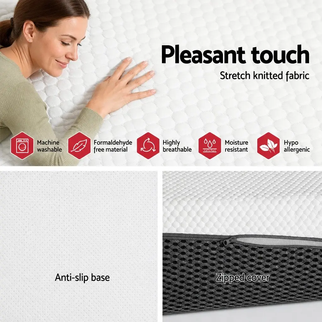 Single Memory Foam Mattress 21cm with Cool Gel White