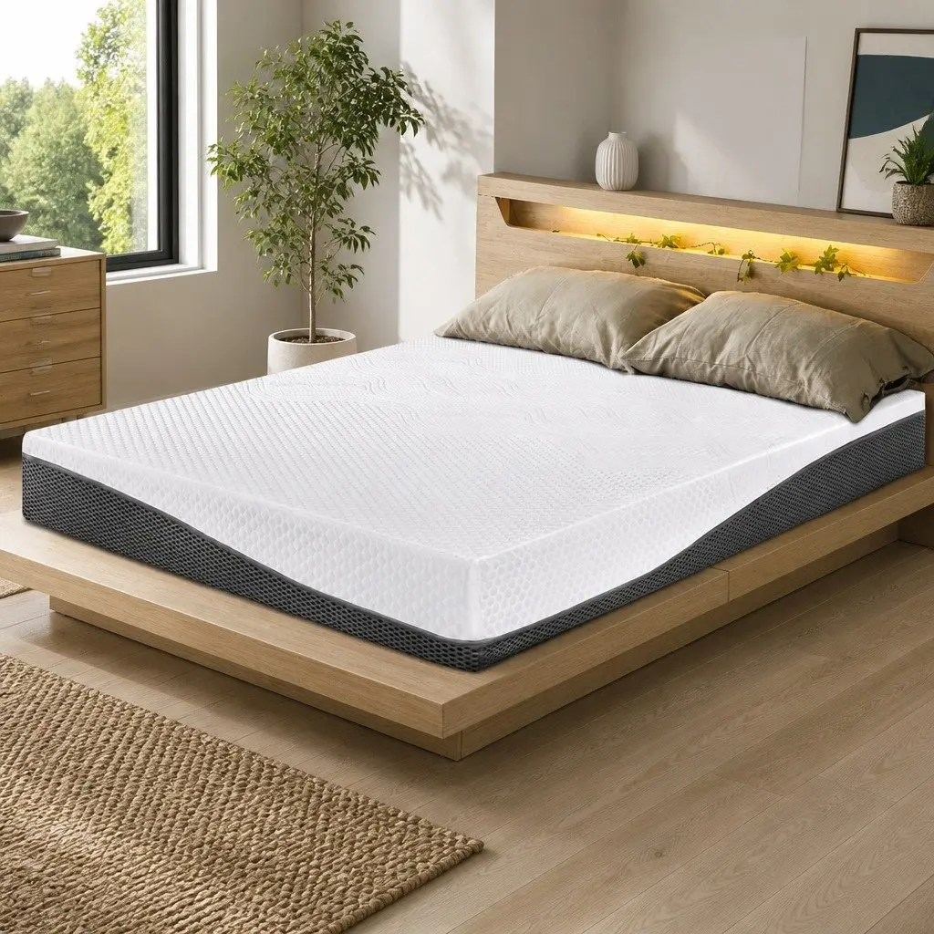 Single Memory Foam Mattress 21cm with Cool Gel White