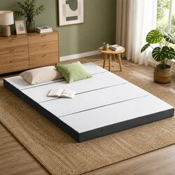 Queen Size Foldable Foam Mattress with Bamboo Cover