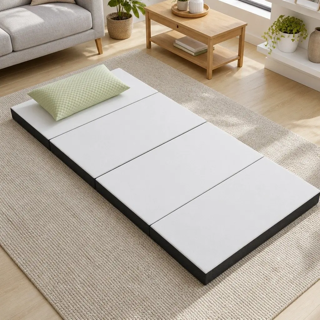 Grey Foldable Foam Sofa Bed Mattress for Guests