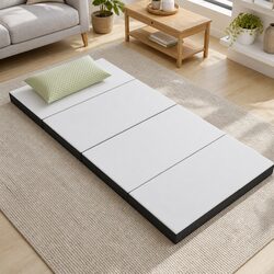 Premium Grey Foldable Foam Sofa Bed Mattress for Guests