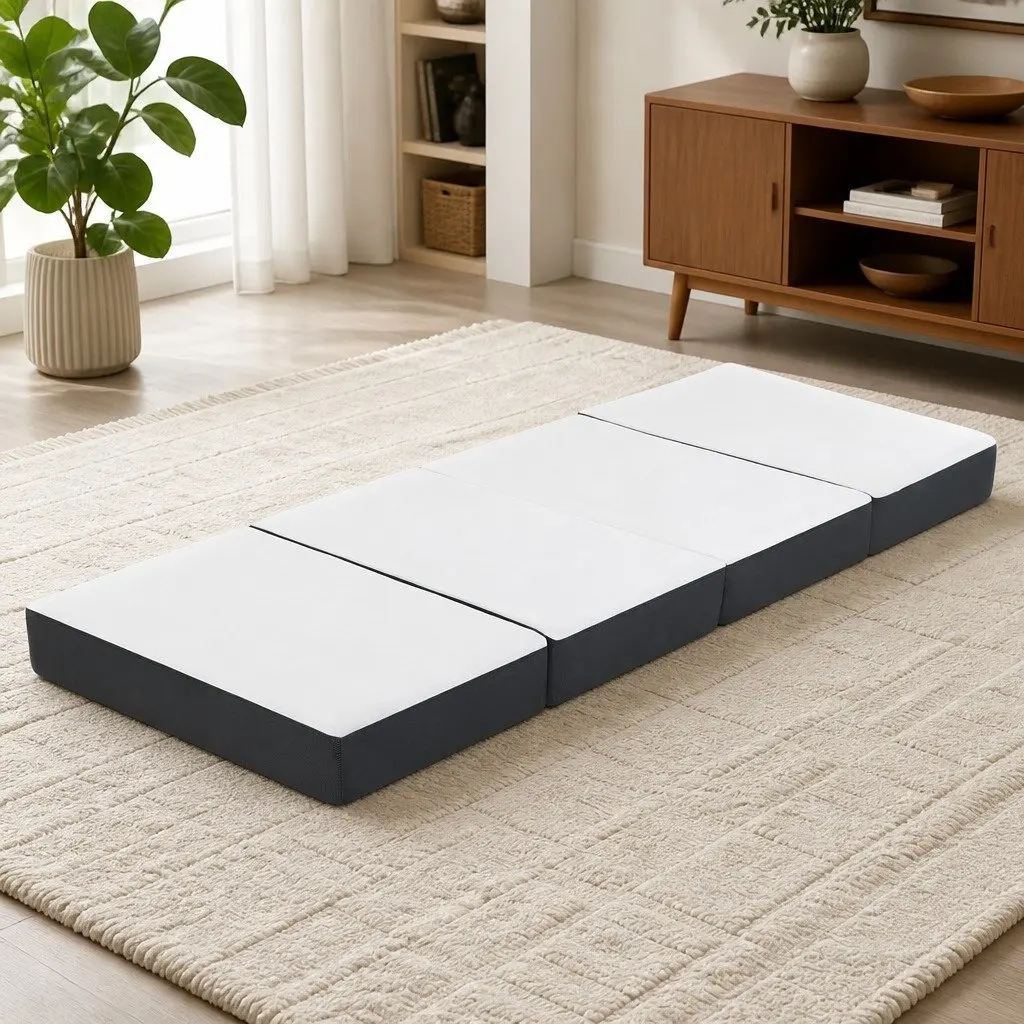 Grey Foldable Foam Sofa Bed Mattress for Guests