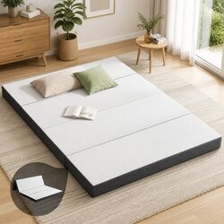 High-Quality Foldable Foam Mattress Queen with Bamboo Cover