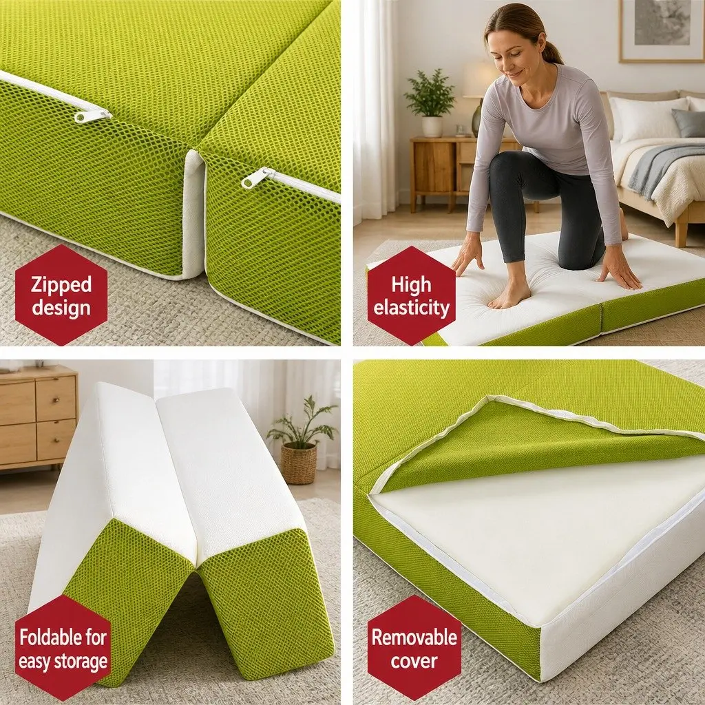 Foldable Foam Mattress for Camping and Home