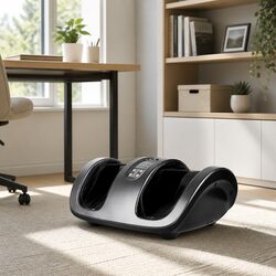 Premium Shiatsu Electric Foot Massager in Charcoal Grey