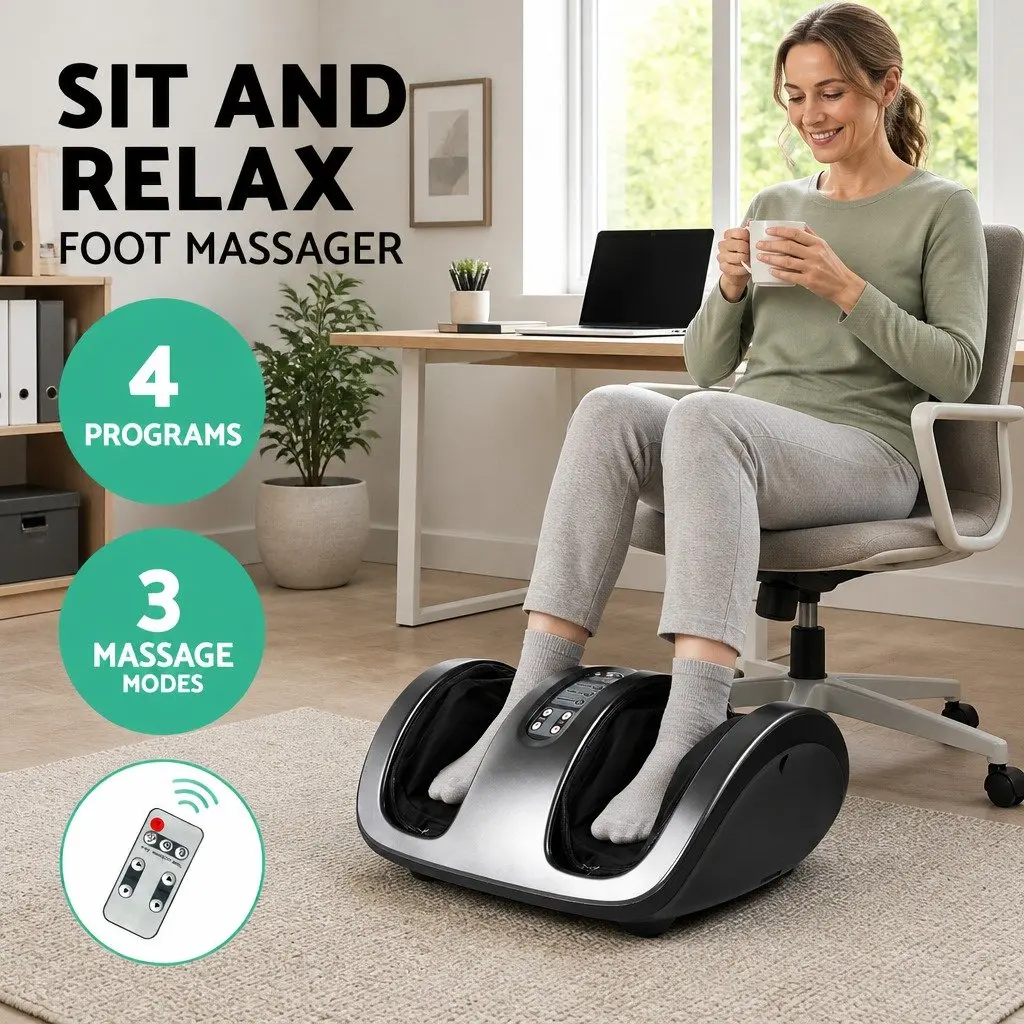 Shiatsu Electric Foot Massager in Charcoal Grey