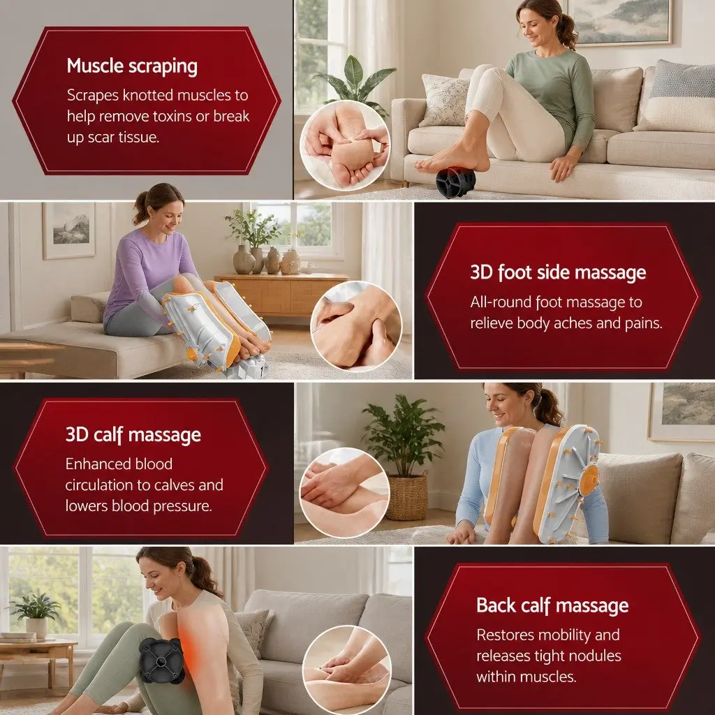Shiatsu Foot Massager with 360° All-Dimensional Coverage