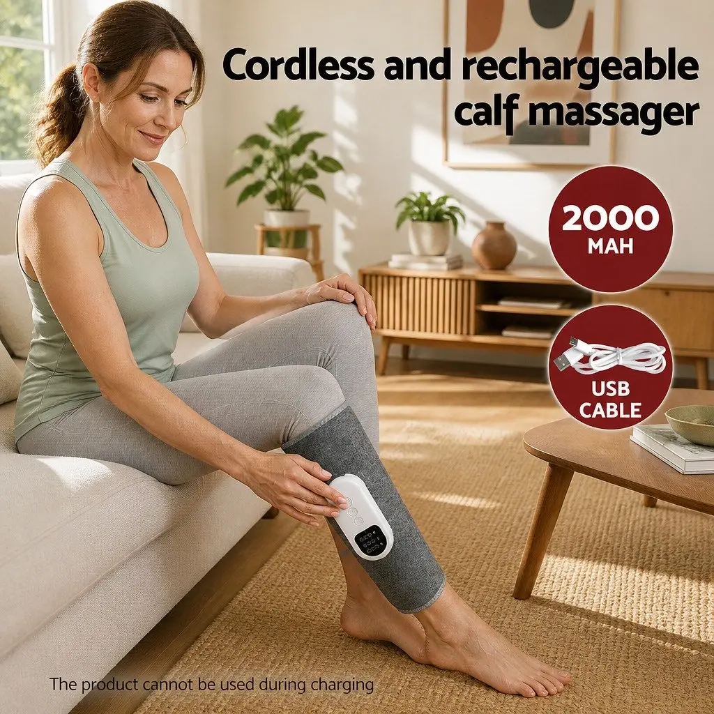 Heated Air Compression Calf Massager for Relaxation