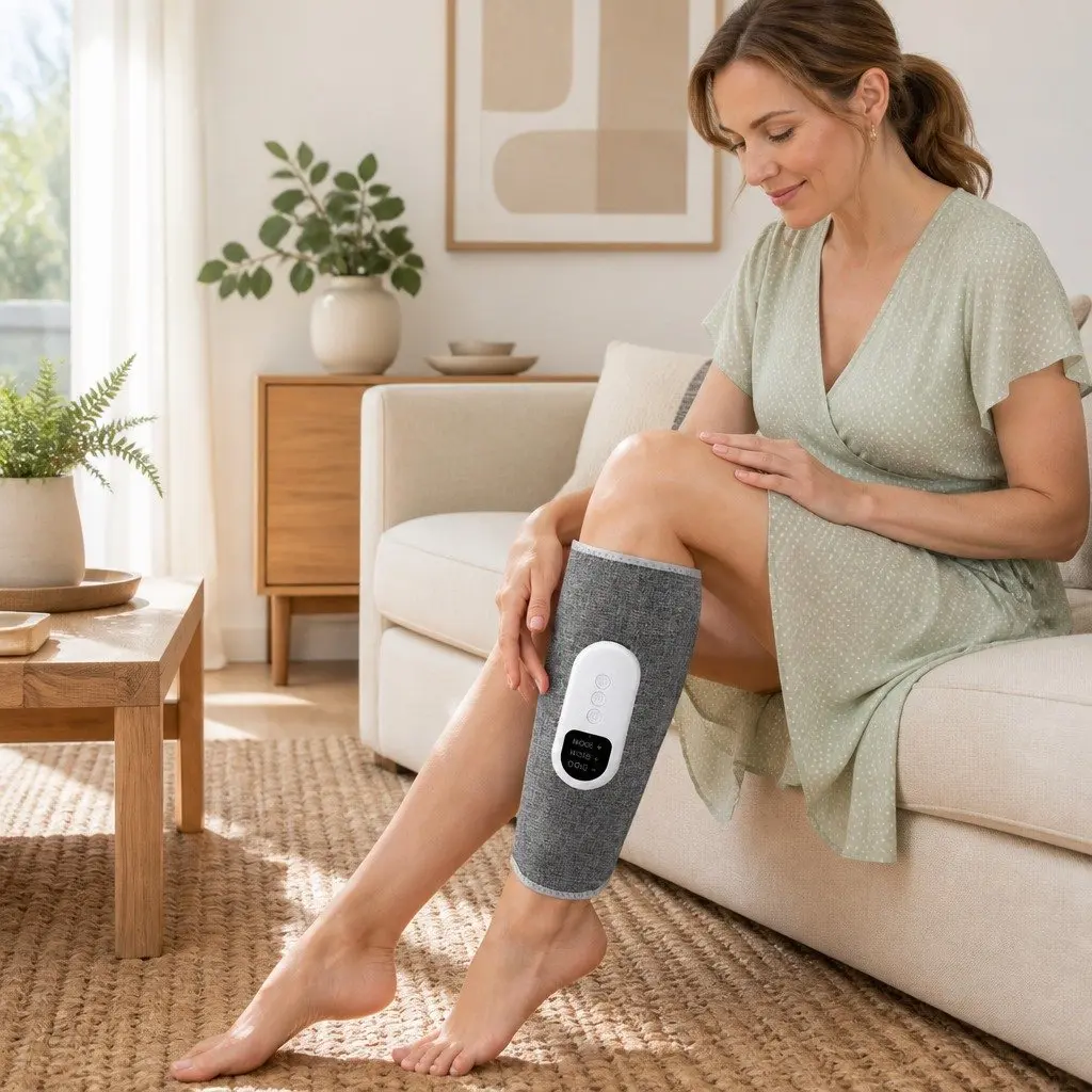 Heated Air Compression Calf Massager for Relaxation