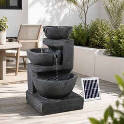 Premium 3-Tier Solar Water Fountain with LED Lights