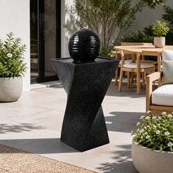 Durable Solar Water Fountain with LED Lights for Gardens