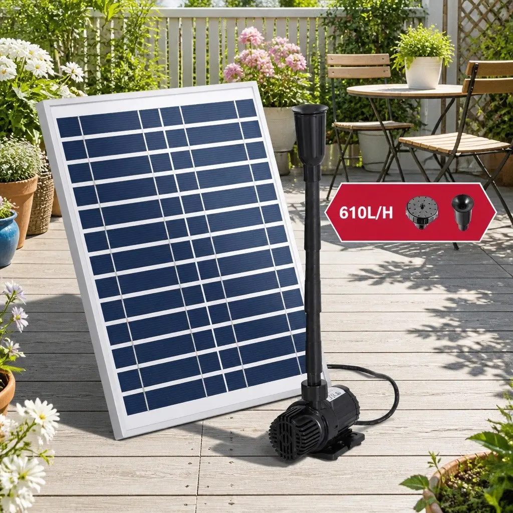 Solar Pond Pump Submersible Fountain Kit