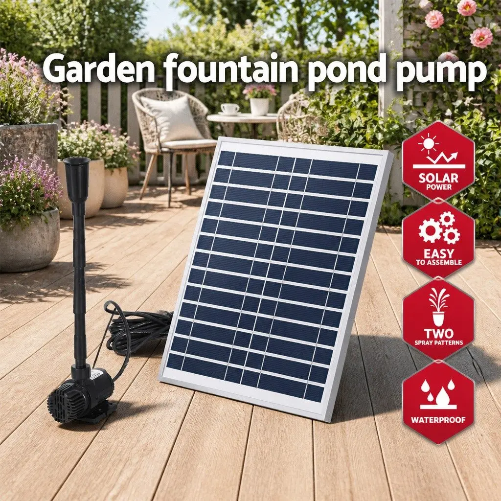 Solar Pond Pump Submersible Fountain Kit